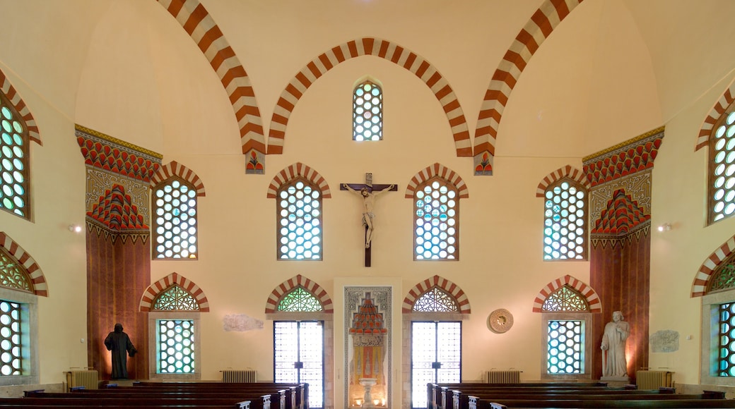 Mosque of Gazi Kaszim Pasha showing a mosque, interior views and religious aspects