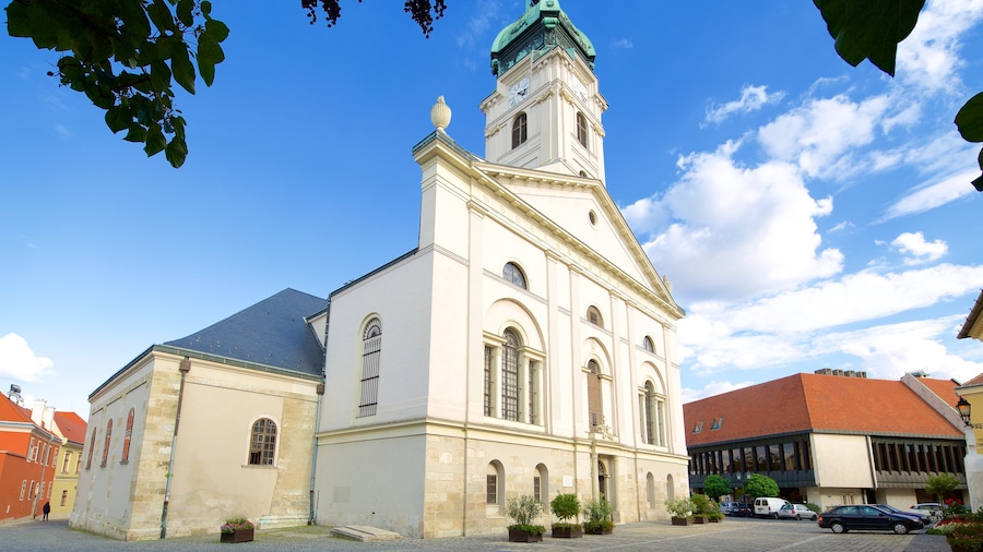 Gyor qui includes patrimoine architectural et église ou cathédrale