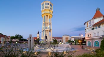 Siofok featuring a city, a square or plaza and heritage architecture