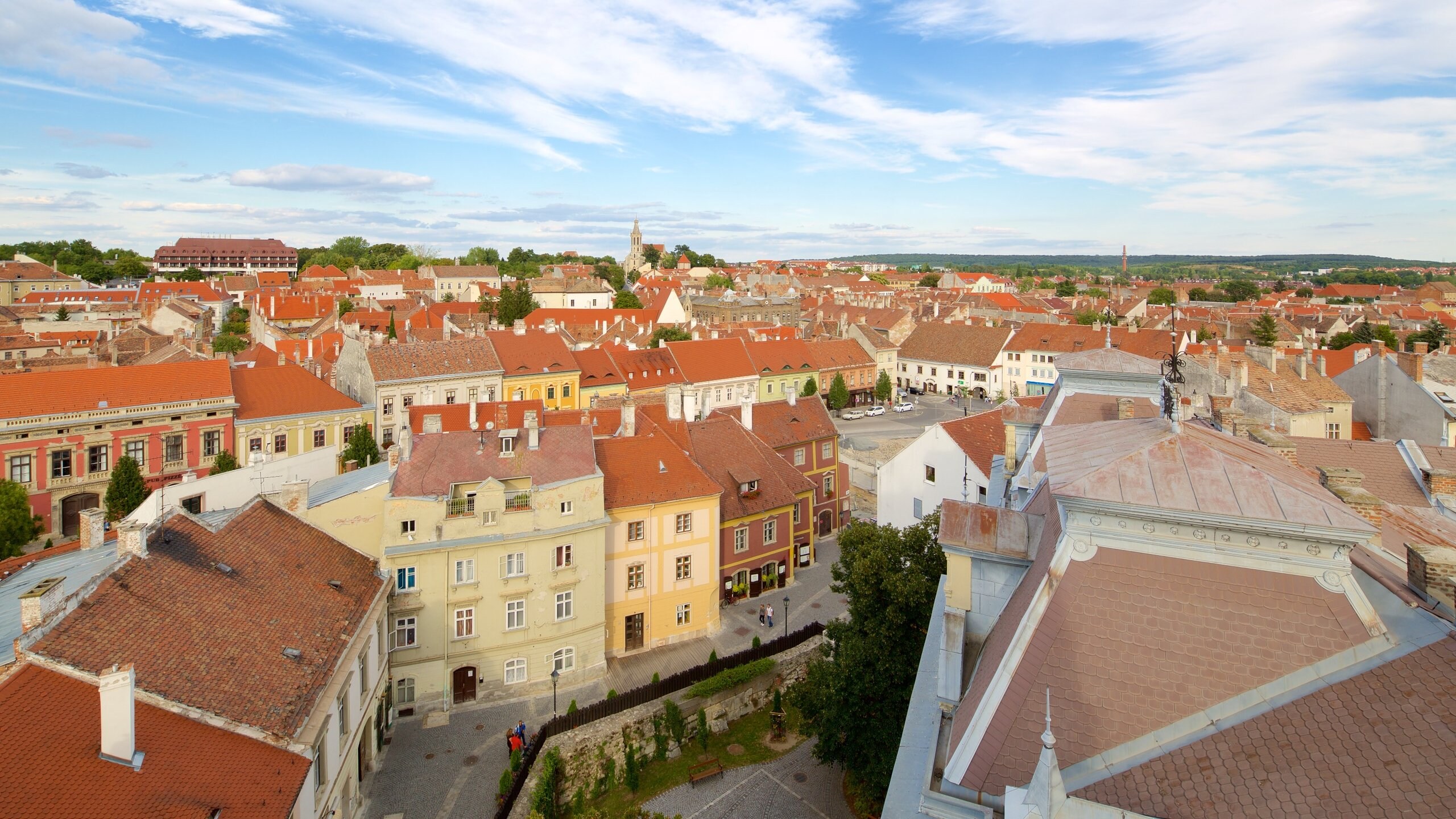 Hungría mostrando una ciudad