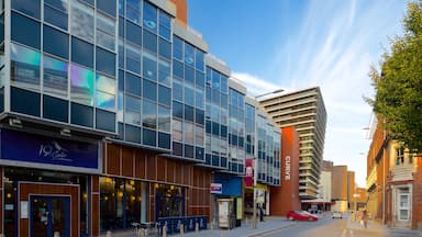 Curve Theatre which includes street scenes and theater scenes