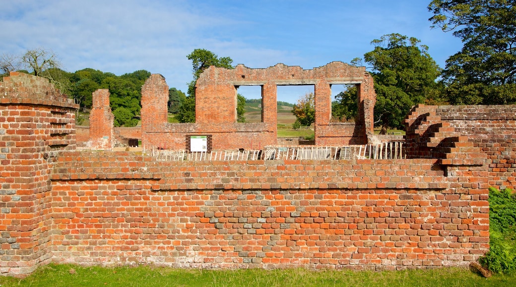 Leicester showing a ruin and a castle