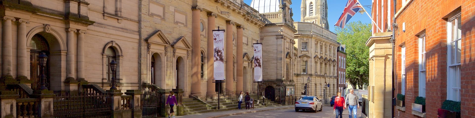 Galleries of Justice featuring heritage elements and street scenes