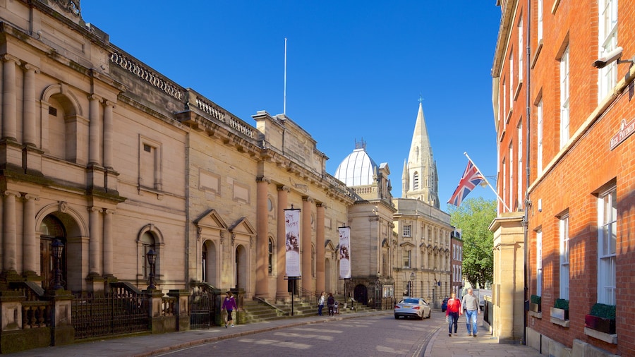 Galleries of Justice which includes heritage elements and street scenes