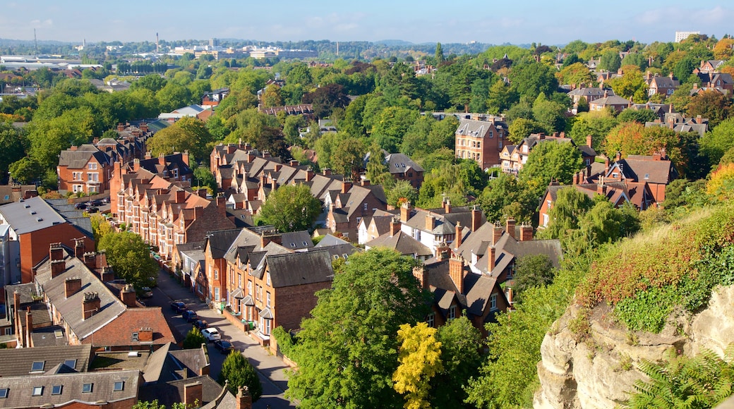 Nottingham toont een klein stadje of dorpje