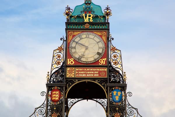Eastgate Clock showing a monument and heritage elements
