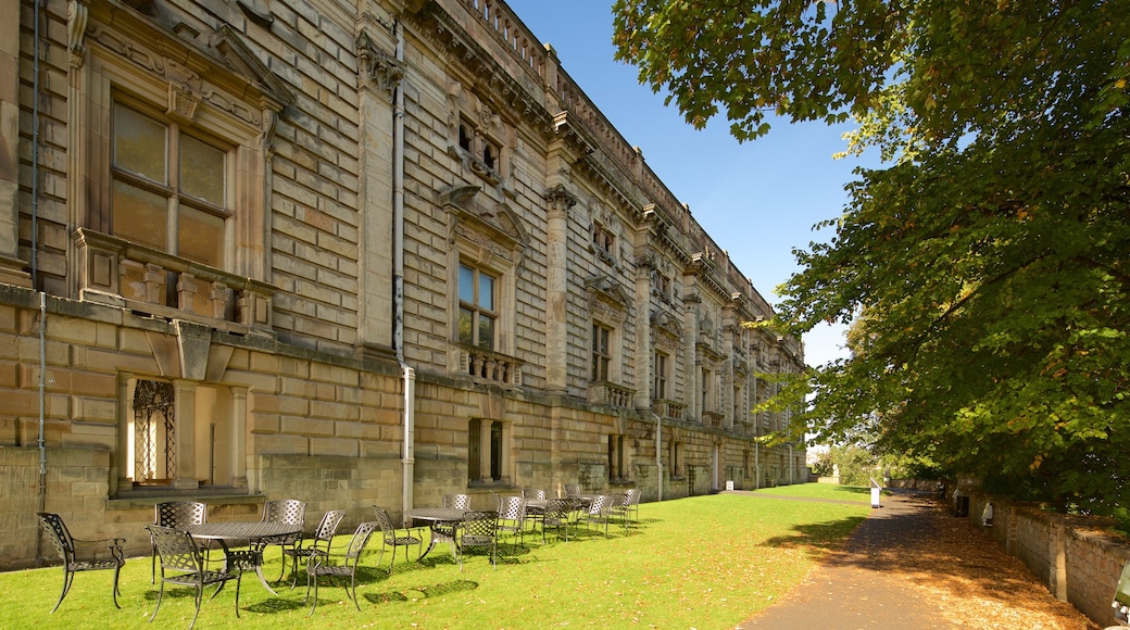 Nottingham Castle presenterar chateau eller palats och historisk arkitektur