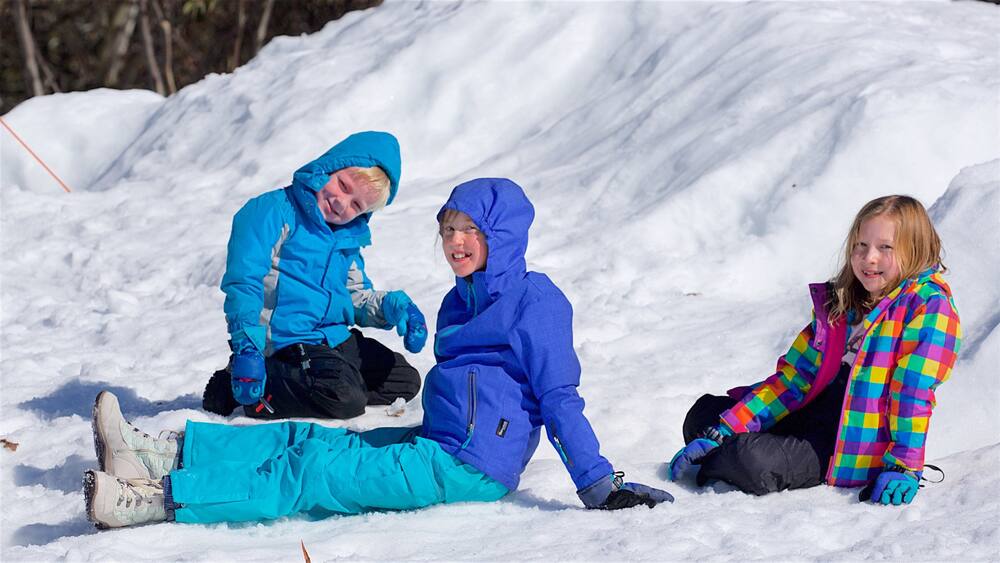 Thredbo das einen Schnee sowie Kinder