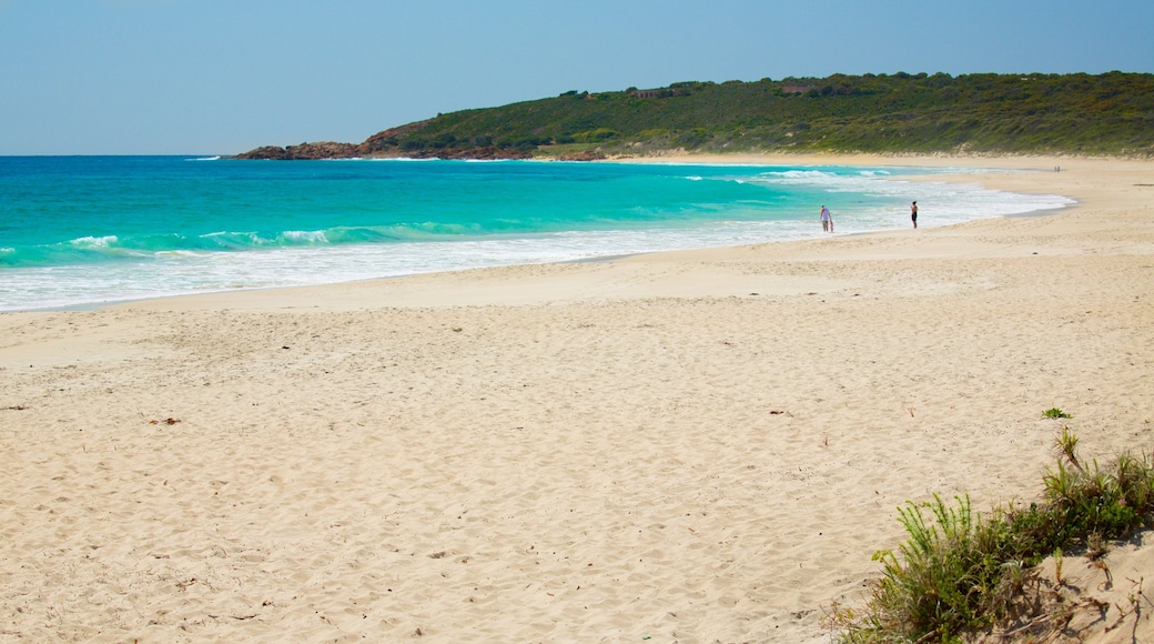 Bunker Bay which includes a bay or harbour and a beach