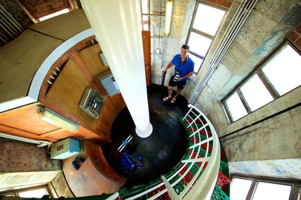 Cape Leeuwin Lighthouse which includes interior views as well as an individual male