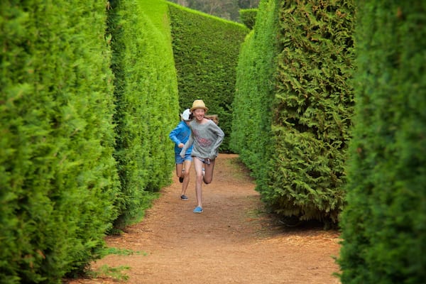 Rivière RivAmaze\'n mettant en vedette jardin aussi bien que enfants