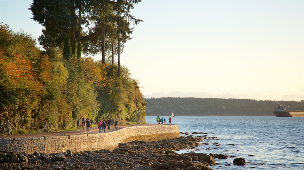 Stanley Park which includes rugged coastline