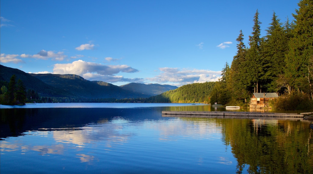 Whistler qui includes lac ou Ă©tang, forĂȘts et panoramas