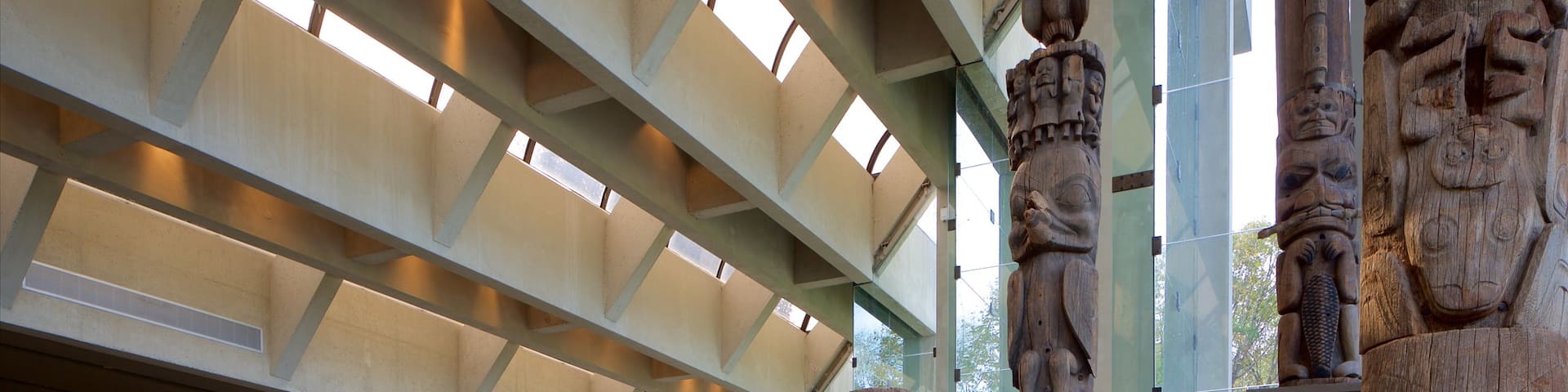 Museum of Anthropology which includes interior views and indigenous culture