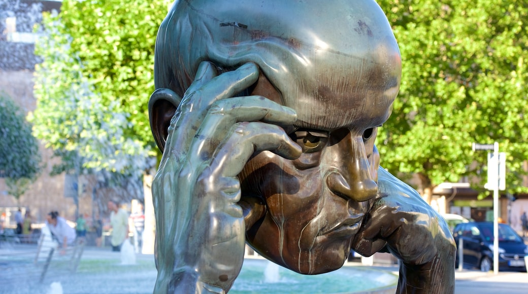 Stuttgart das einen Statue oder Skulptur und Outdoor-Kunst