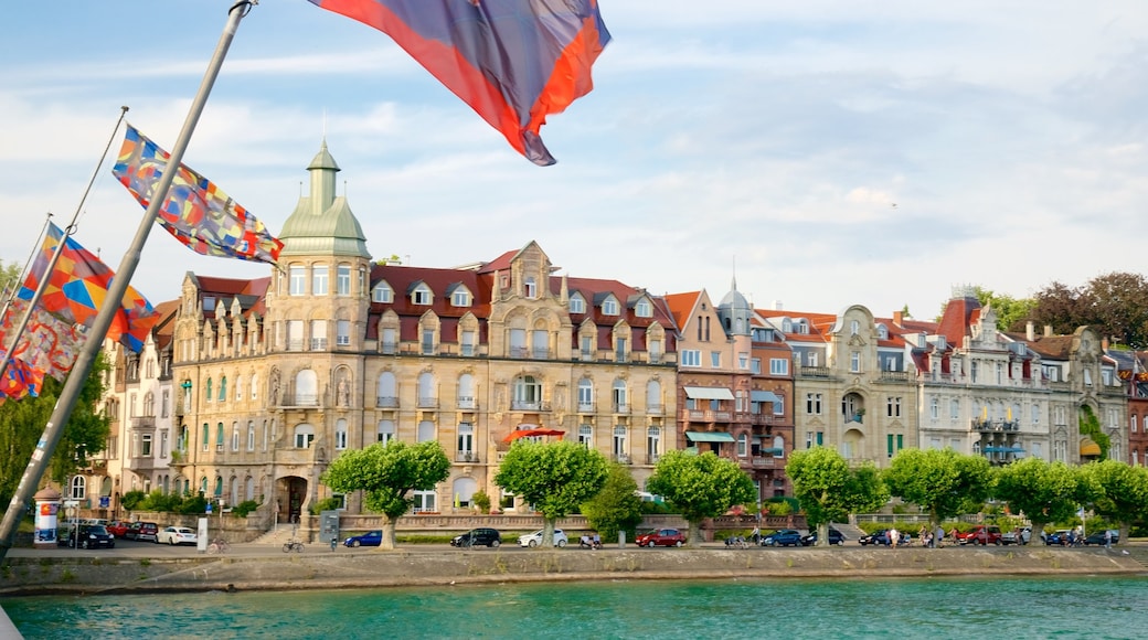 Konstanz havn som inkluderer elv eller bekk