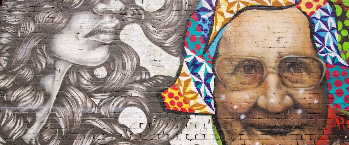 Friedrichshain joka esittää ulkotaide