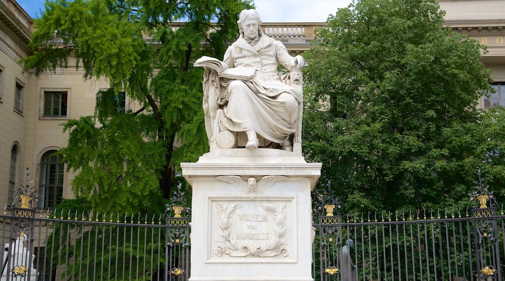 Friedrichstrasse showing a statue or sculpture