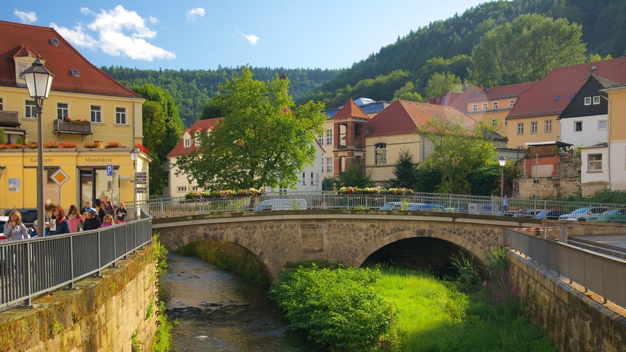 Koenigstein featuring a small town or village