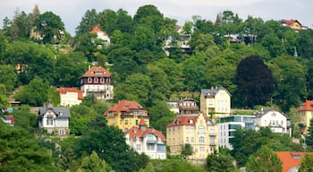 Dresden inclusief een klein stadje of dorpje