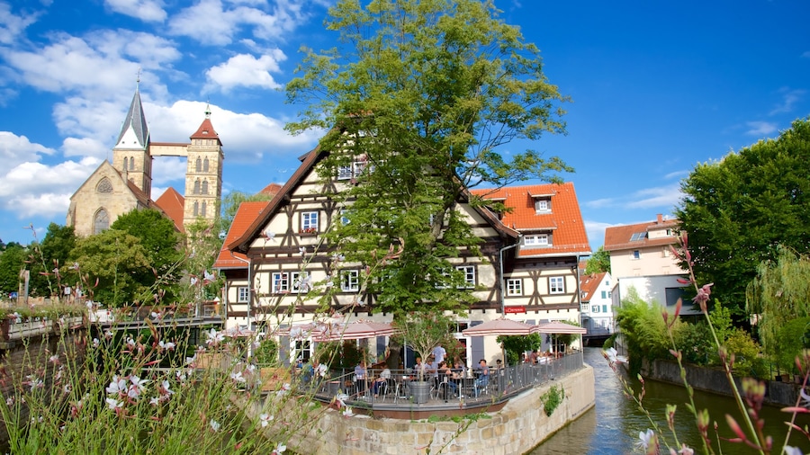Esslingen cho thấy sông lạch