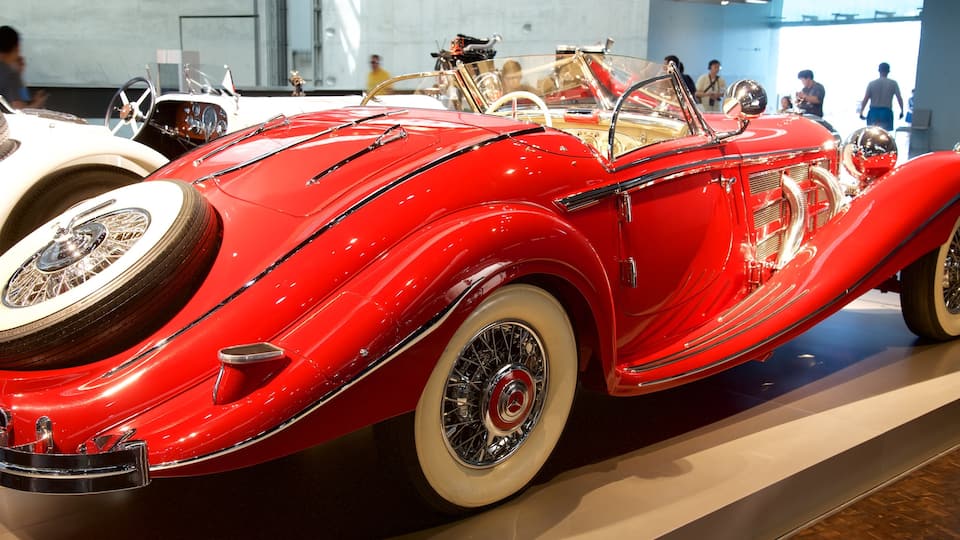 Mercedes Benz Museum featuring interior views
