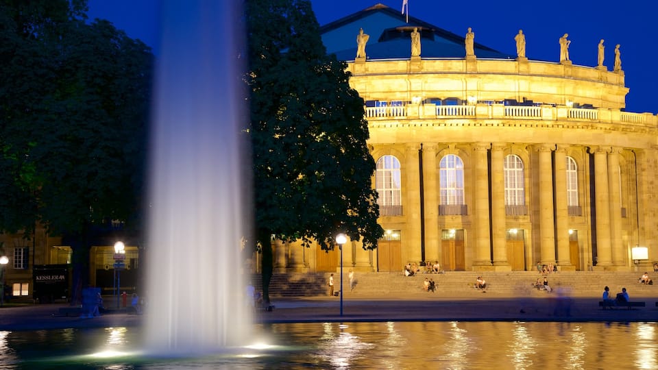Stuttgart which includes a fountain and a square or plaza