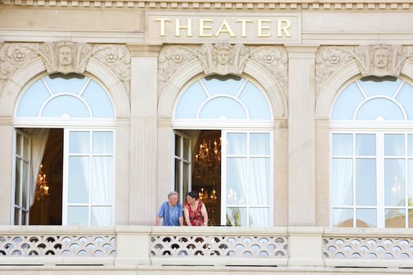 Baden-Baden which includes theatre scenes
