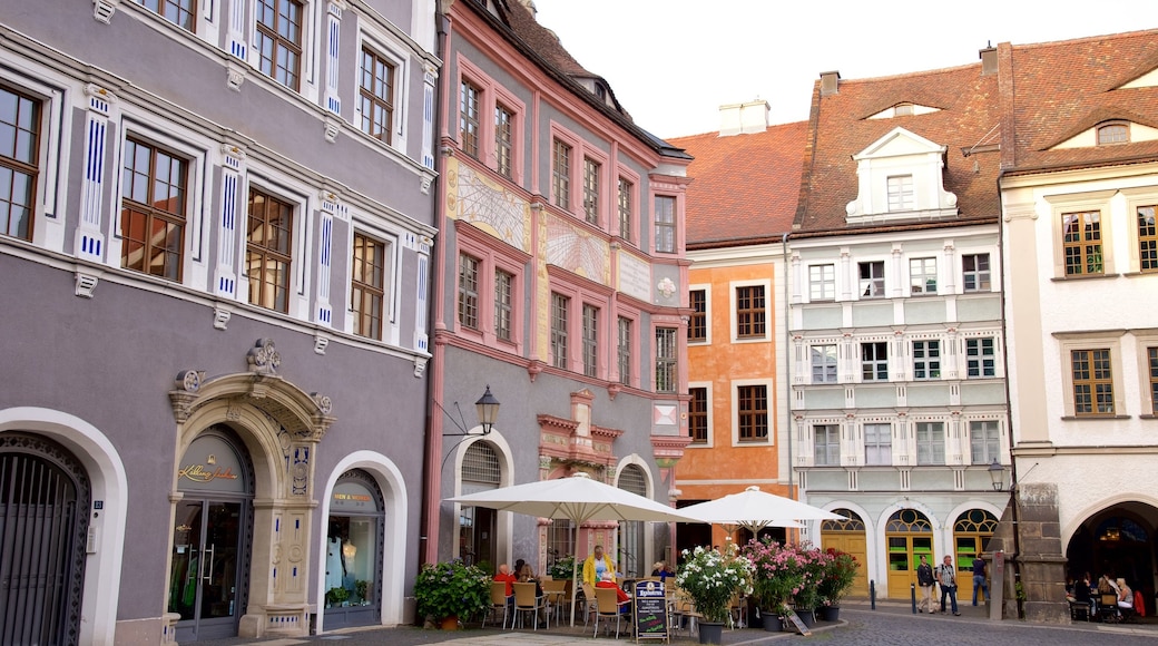 Goerlitz som visar al fresco-restauranger