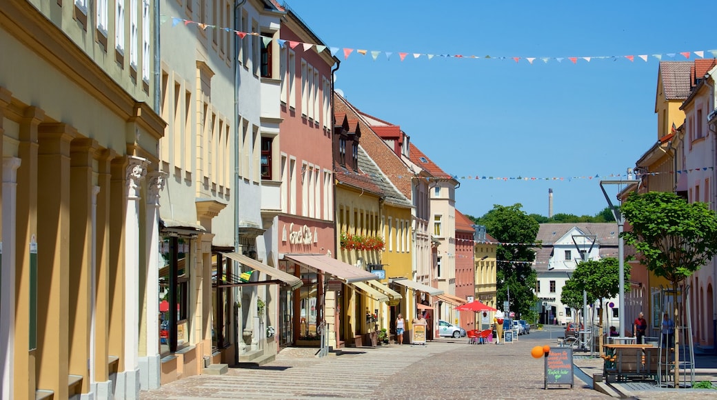 Torgau có tính năng cảnh đường phố