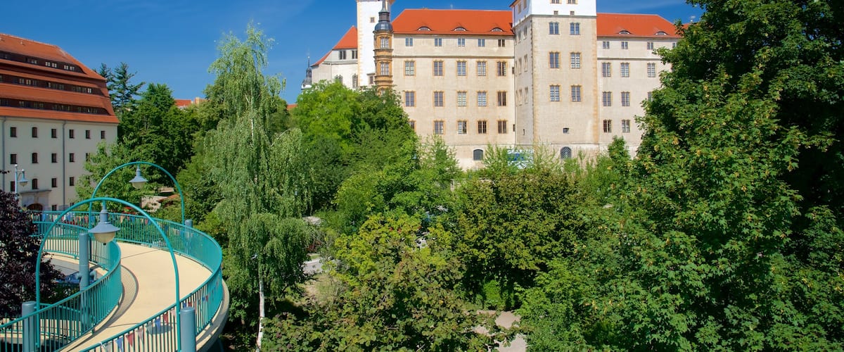 Torgau which includes street scenes