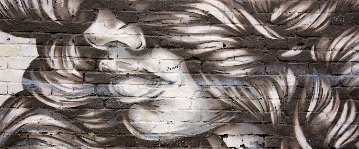 Friedrichshain montrant art en plein air et art