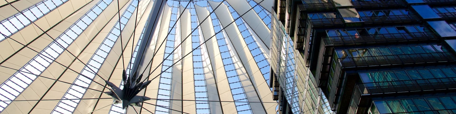 Mitte which includes modern architecture and a city