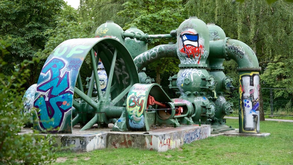 Kreuzberg which includes a garden and signage