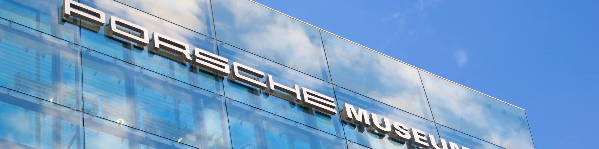 Porsche Museum showing signage