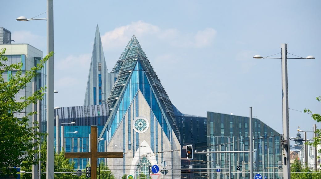 Leipzig University which includes a church or cathedral