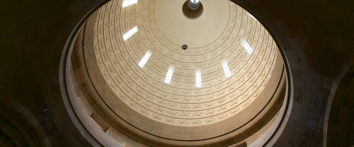 Monument of the Battle of the Nations which includes interior views