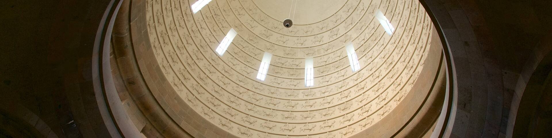 Monument of the Battle of the Nations which includes interior views