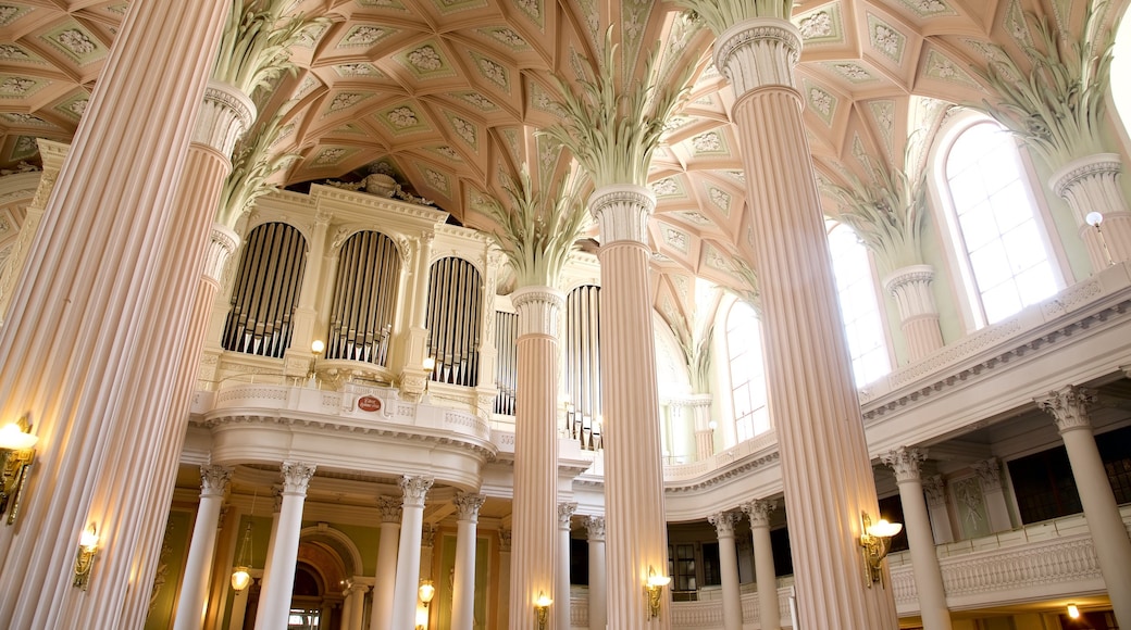 St. Nicholas Church showing a church or cathedral and interior views