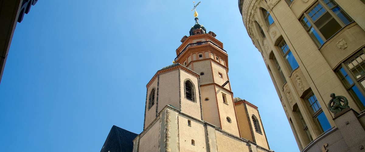 St. Nicholas Church which includes a city and heritage architecture