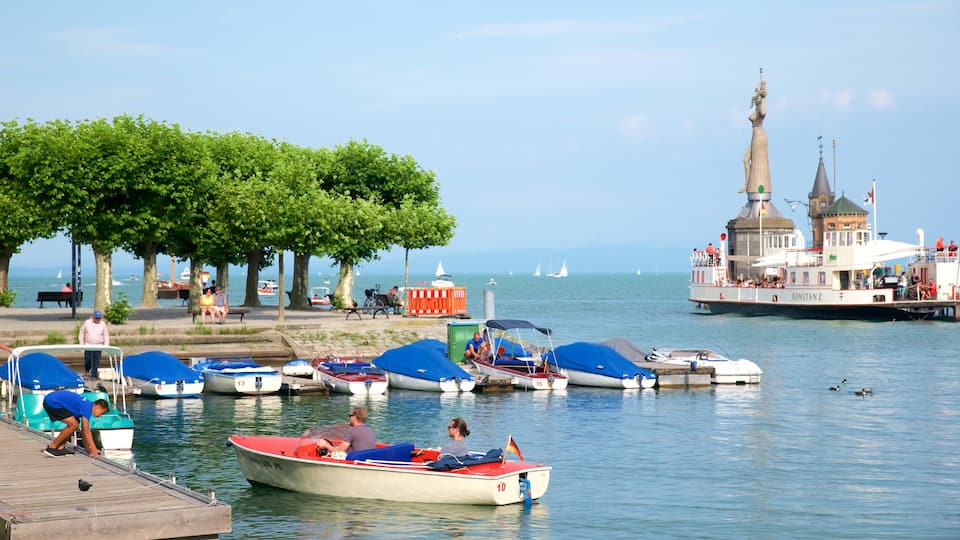 Constance Harbor showing a bay or harbour, general coastal views and boating