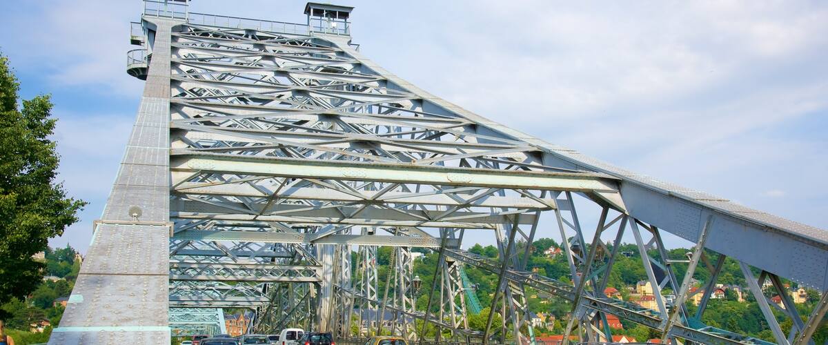 Blue Wonder Bridge showing a bridge