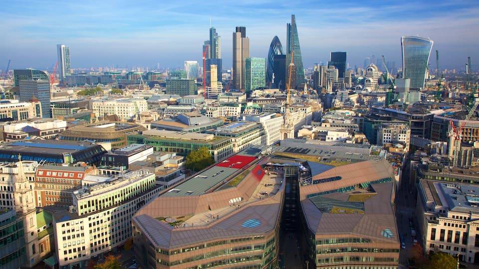 The City of London which includes cbd and a city