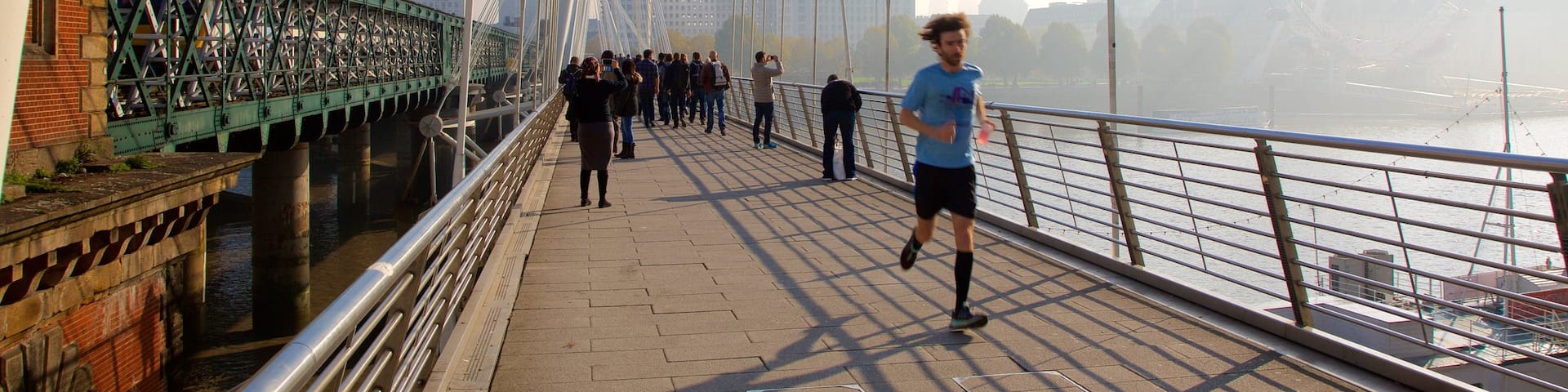 London das einen Stadt, Brücke und Fluss oder Bach
