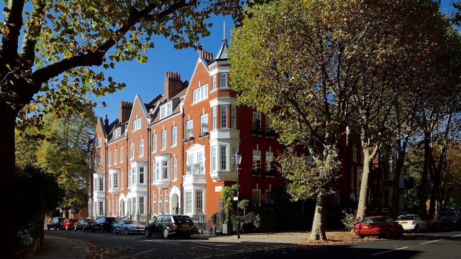Holland Park District inclusief straten en historische architectuur