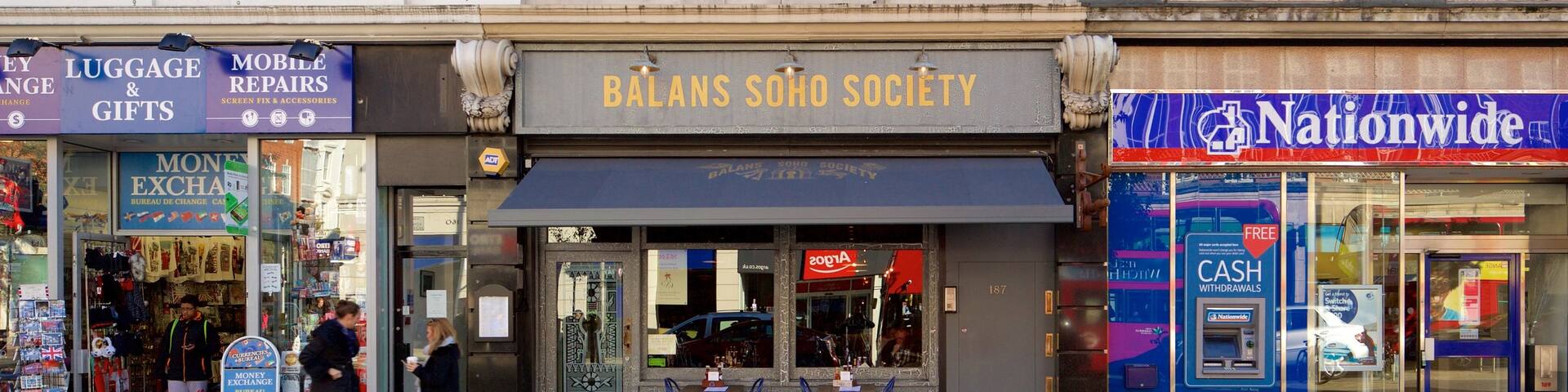 Kensington High Street which includes city views, heritage architecture and signage