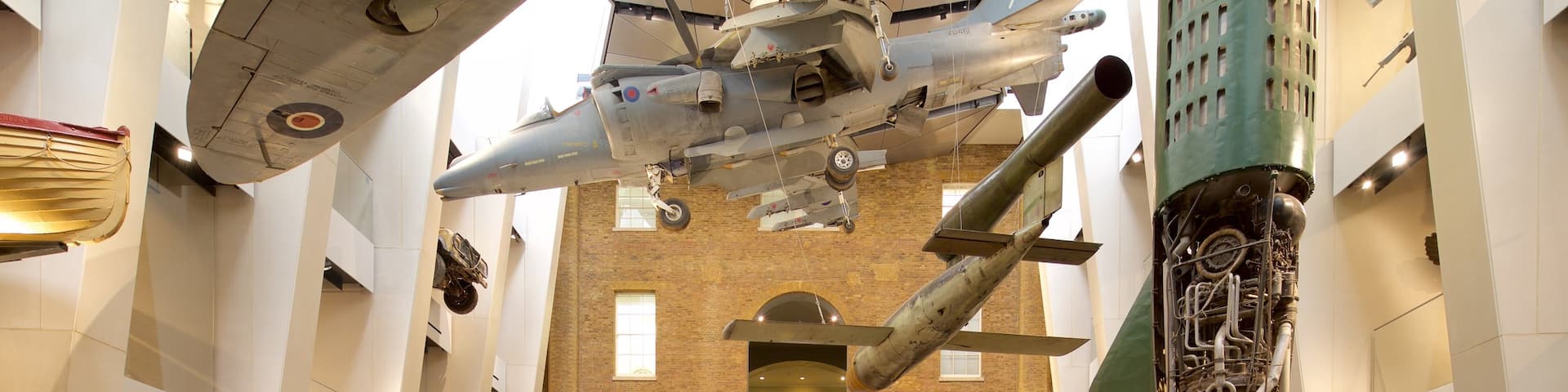 Imperial War Museum showing interior views as well as a family
