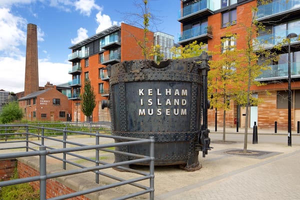 Kelham Island Museum which includes signage
