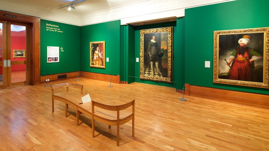 Graves Art Gallery showing art and interior views