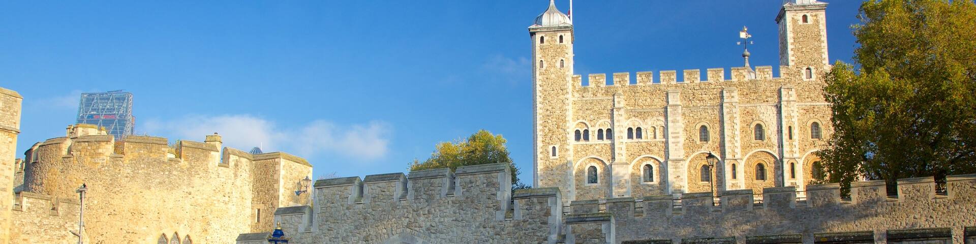 Tower of London which includes château or palace and heritage elements